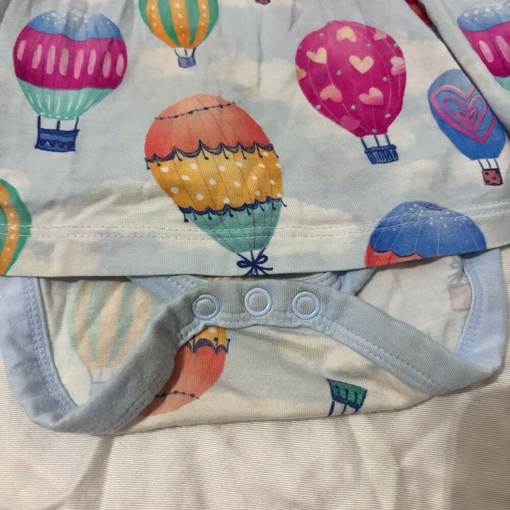Little Sleepies Play Balloon Ride Twirl Dress Bodysuit 18-24 Months - Picture 4 of 7